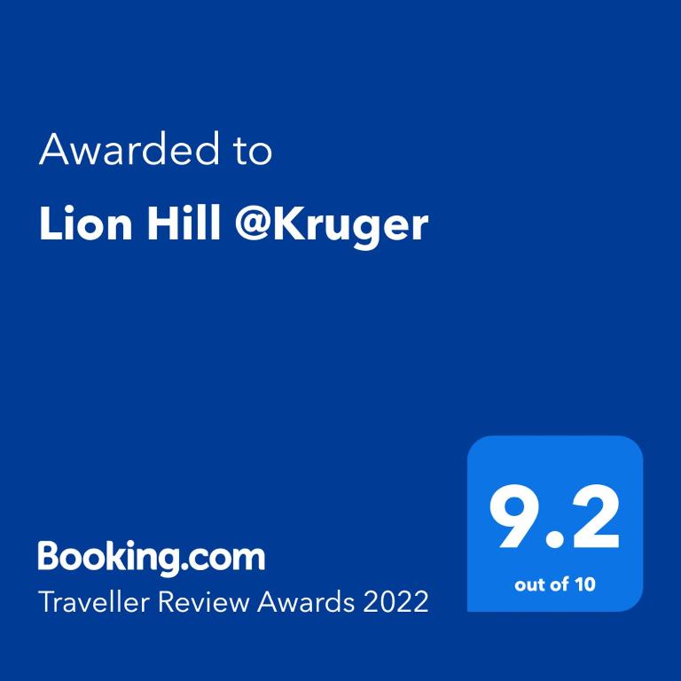 Lion Hill @ Kruger room 4